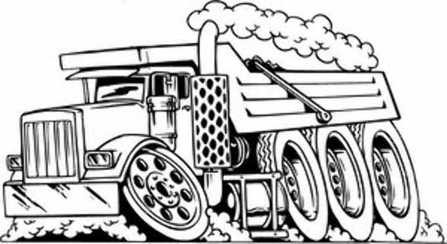 Download High Quality dump truck clipart tri axle Transparent PNG