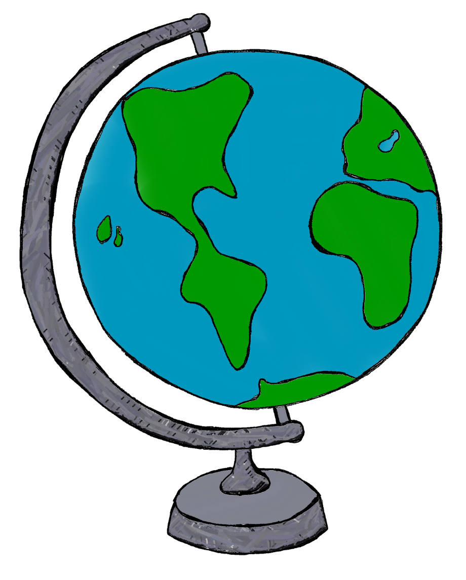 globe clipart map