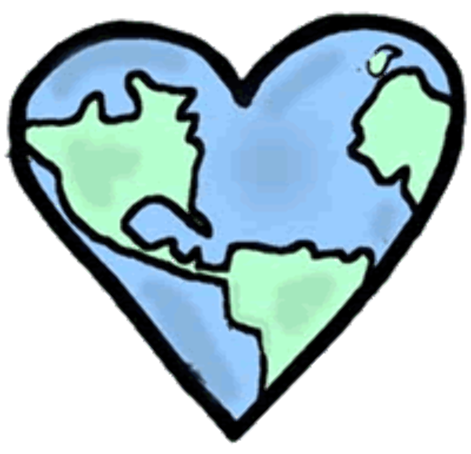 earth clipart heart