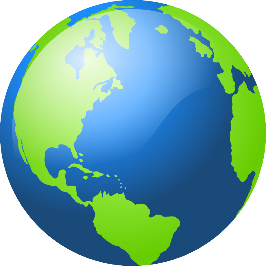 earth transparent globe