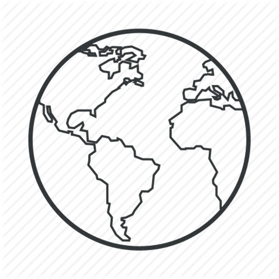Globe Outline Png Png Image Collection