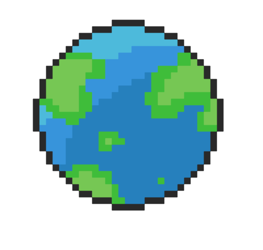 earth transparent pixel