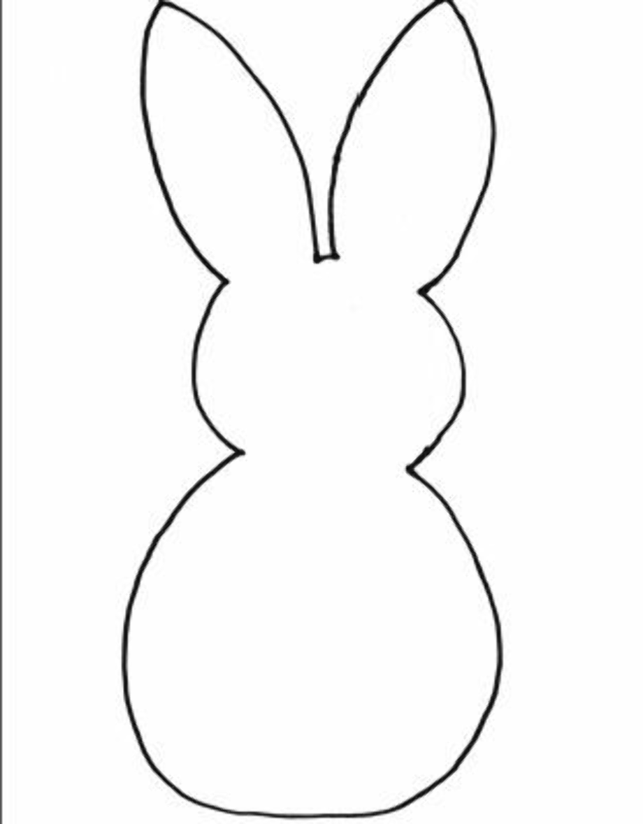 Download High Quality easter bunny clipart template Transparent PNG