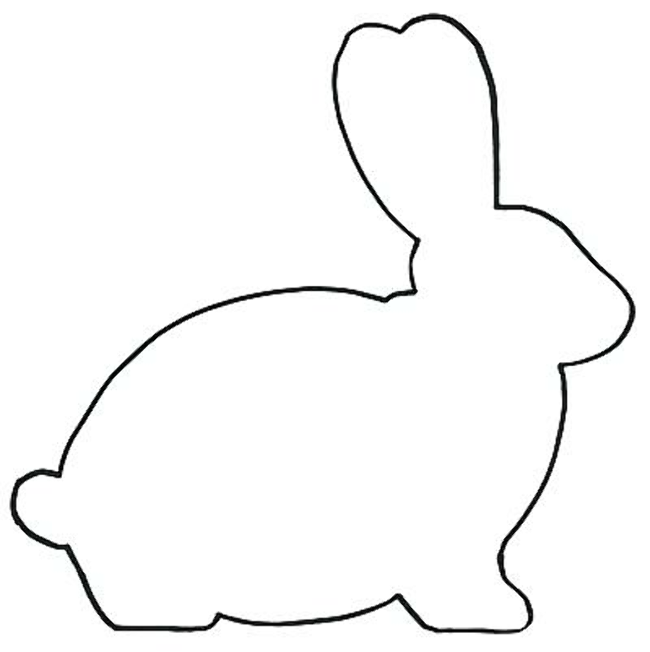 Download High Quality Easter Bunny Clipart Outline Transparent PNG