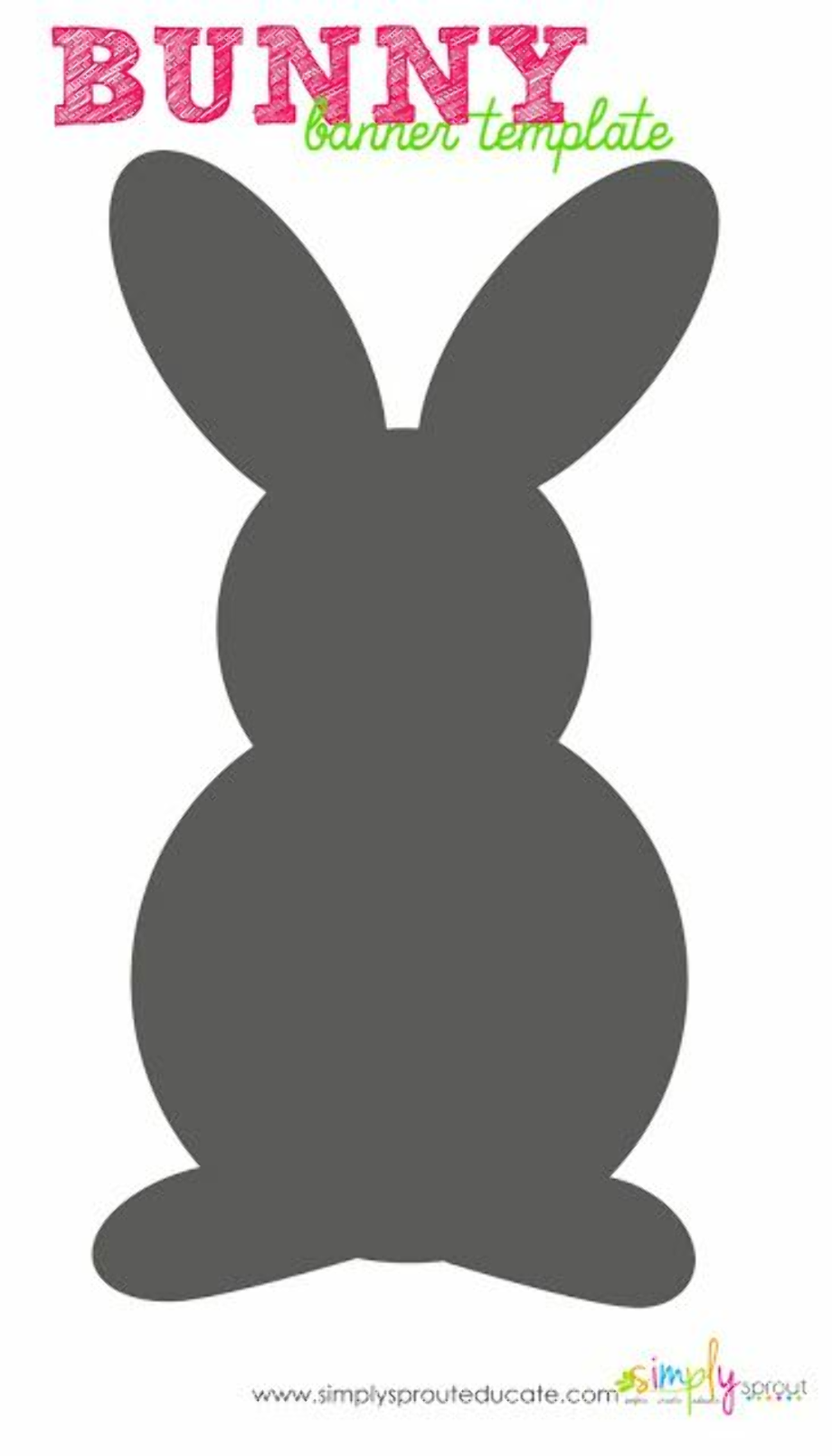 Printable Easter Bunny Silhouette Printable Word Searches