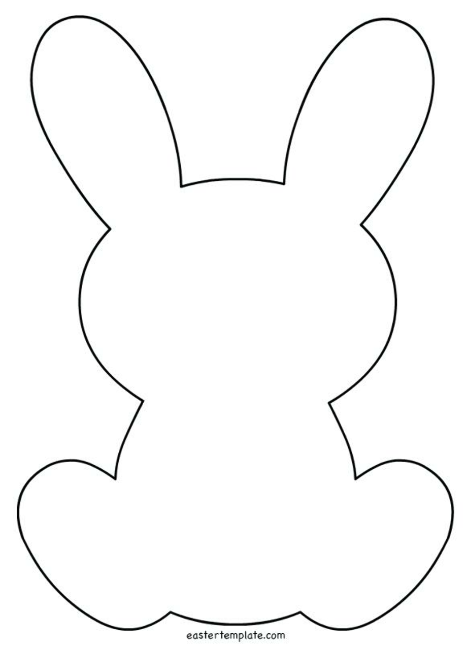 Download High Quality easter bunny clipart template Transparent PNG