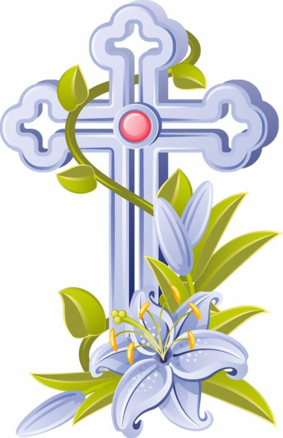 he is risen clipart lily vintage