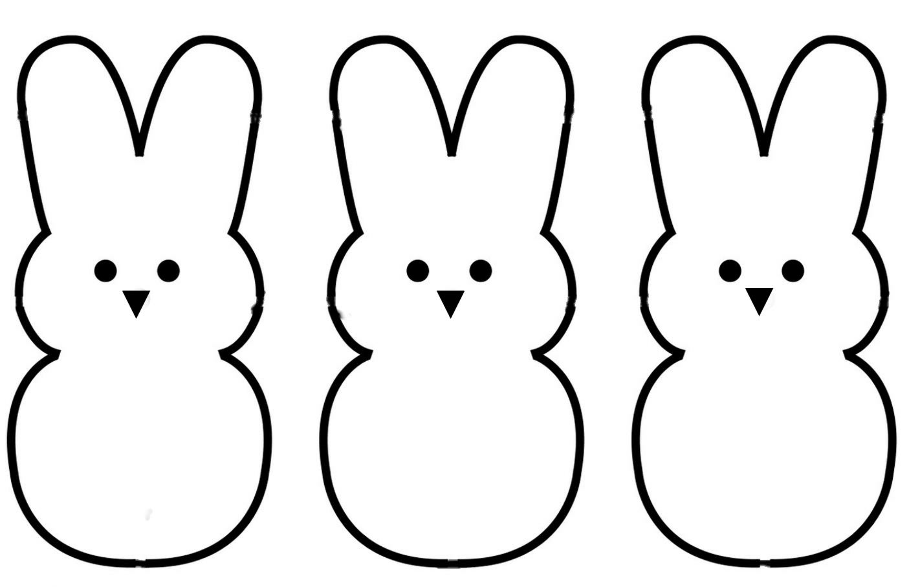 easter bunny clipart simple