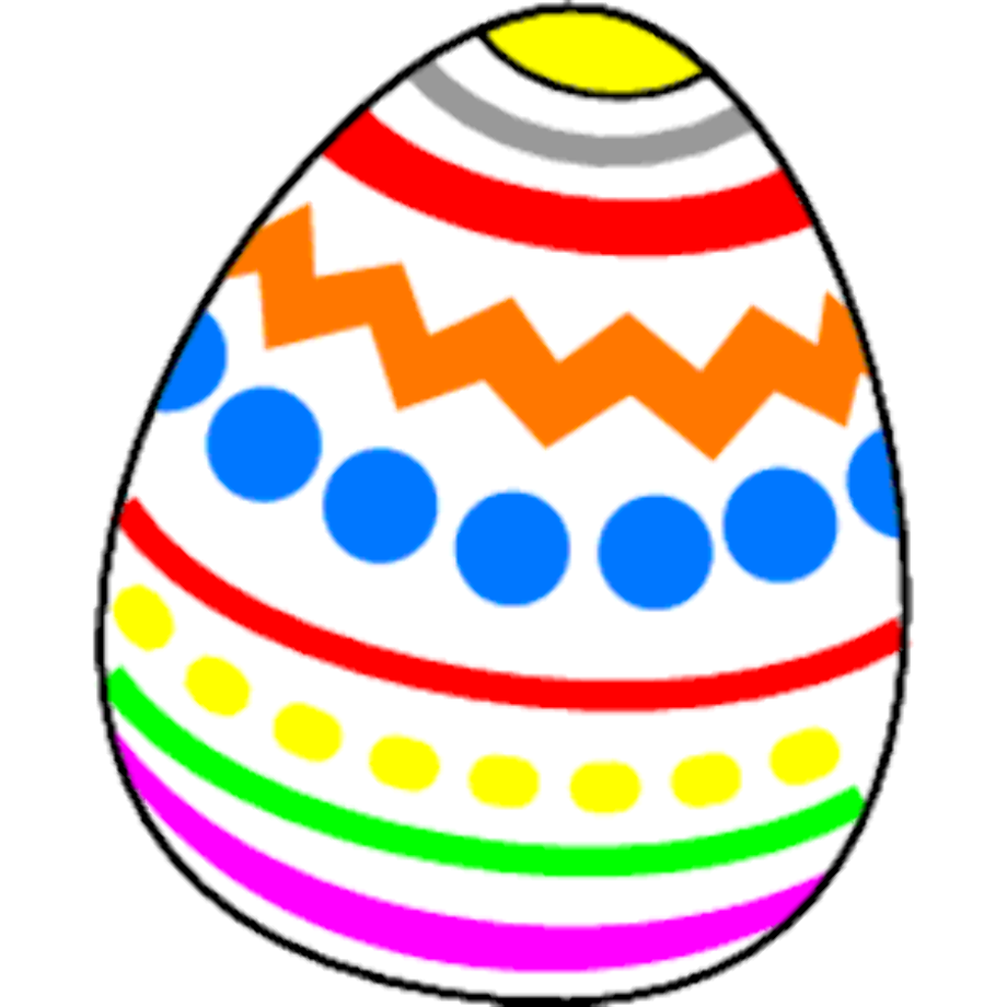 easter egg clipart polka dot