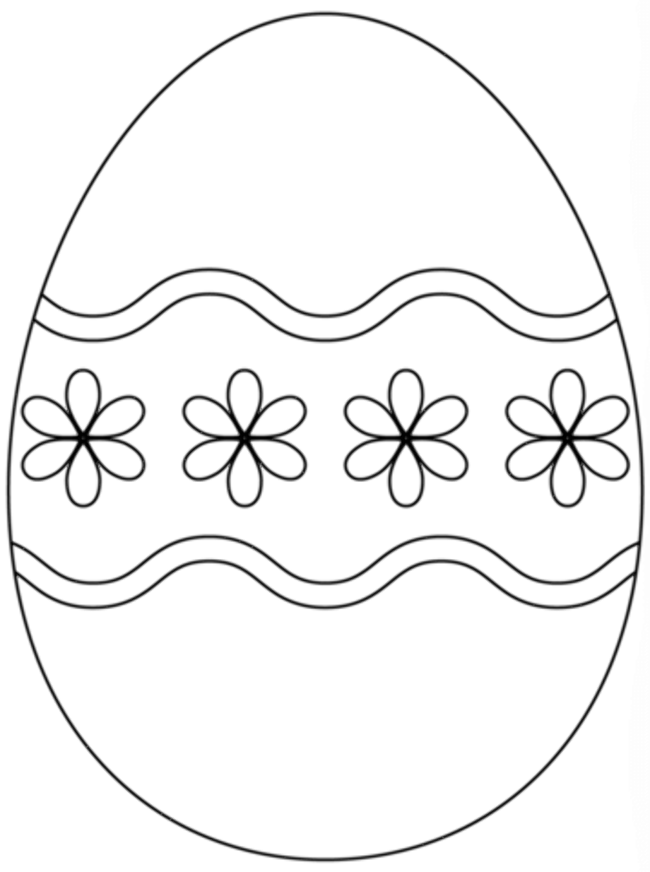 easter egg clipart simple