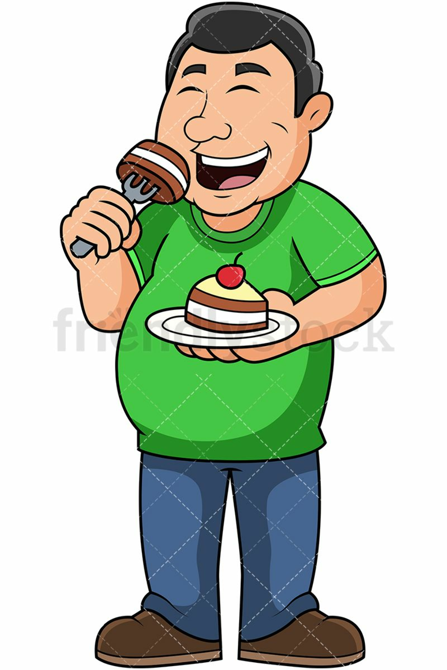 eating clipart man