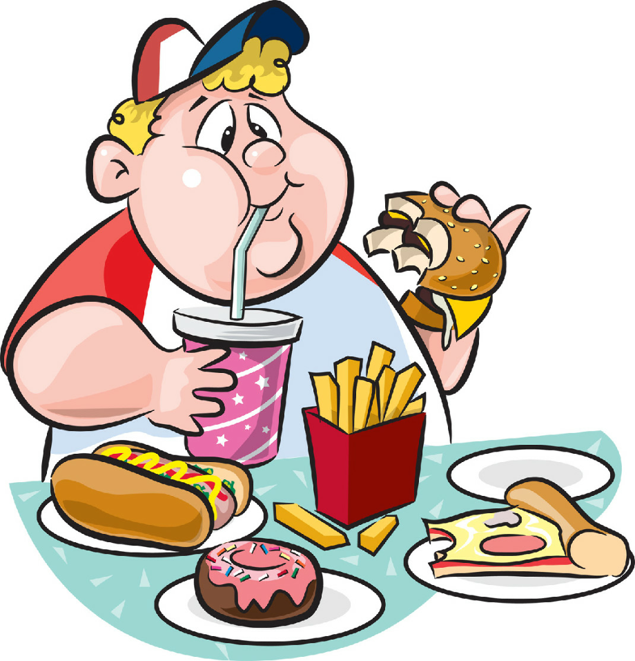 eating clipart unhealthy