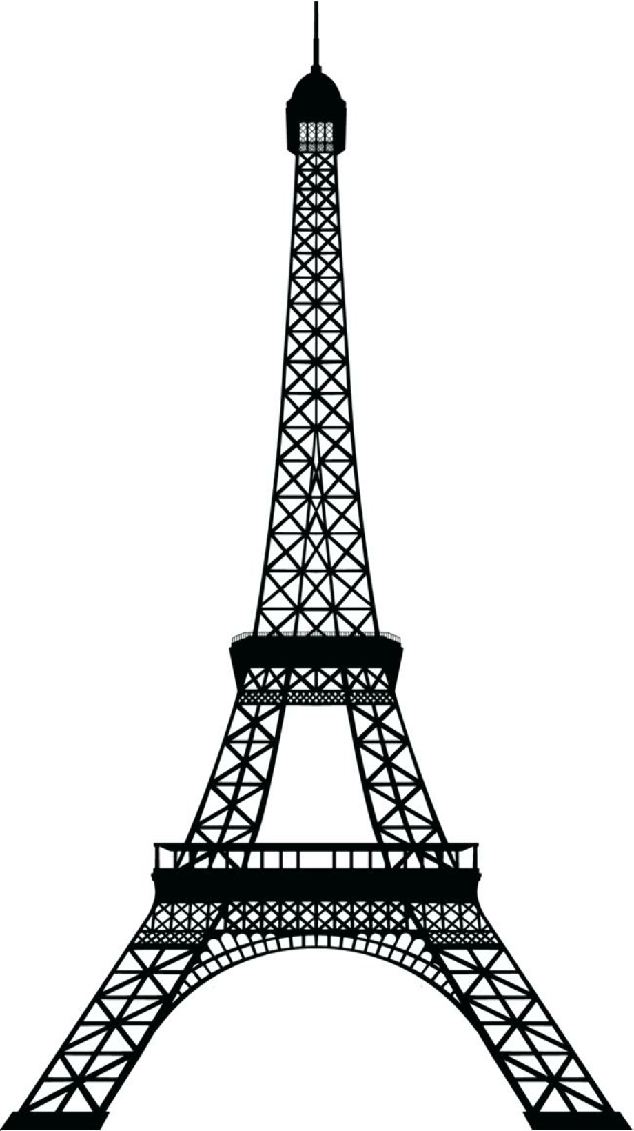 Eiffel Tower Silhouette SVG