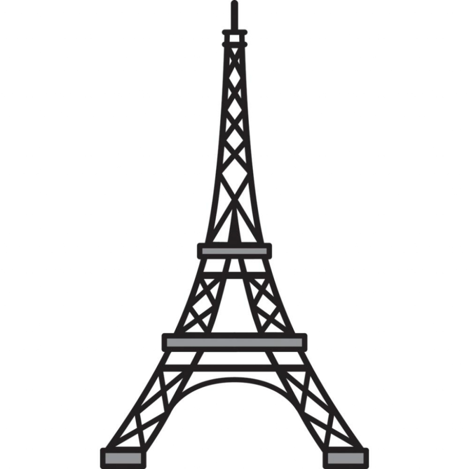 eiffel tower clipart drawing
