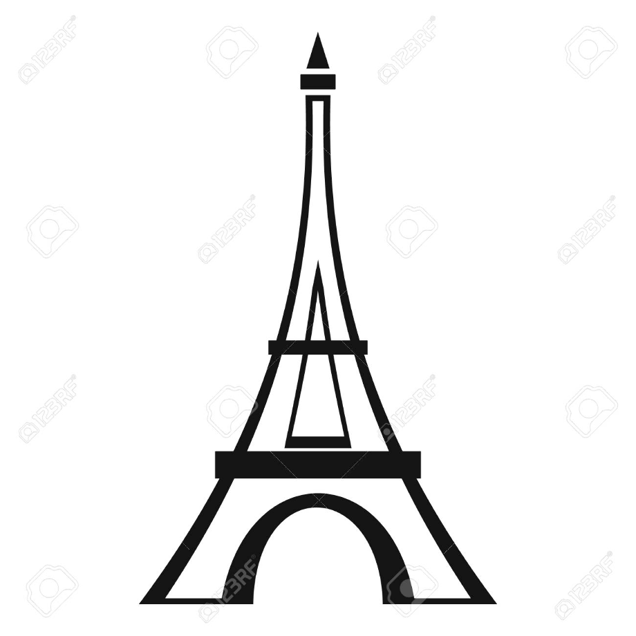 eiffel tower clipart simple