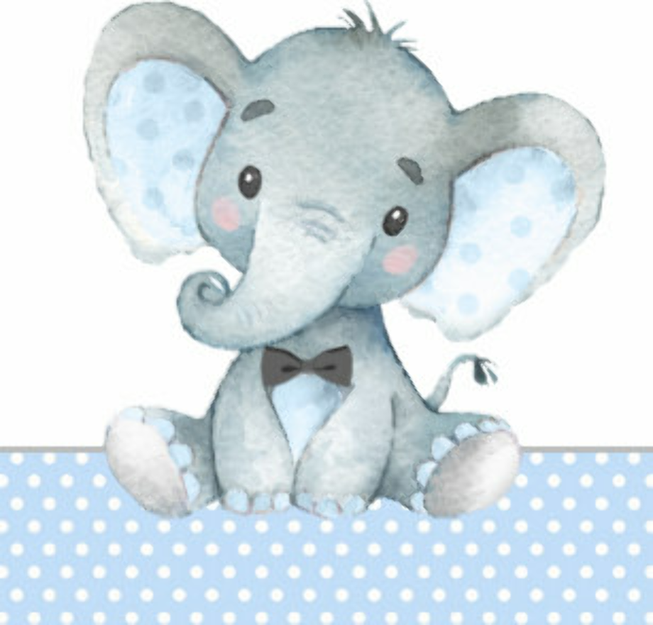 Baby Elephant Decor Clipart Printable Elephant Baby Shower Clip Art ...