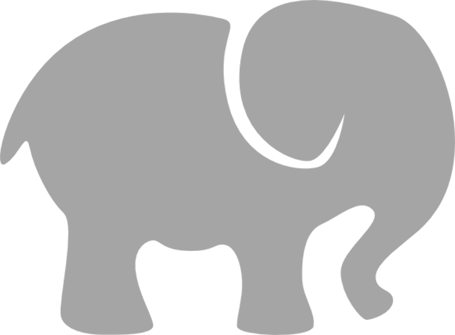 baby elephant clipart gray