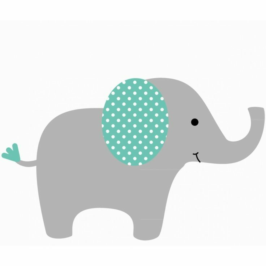 baby elephant clipart template