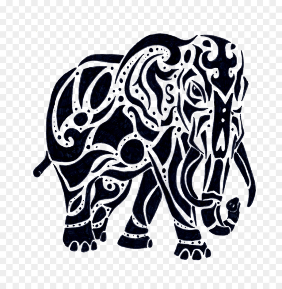 Download High Quality elephant clipart tribal Transparent ...