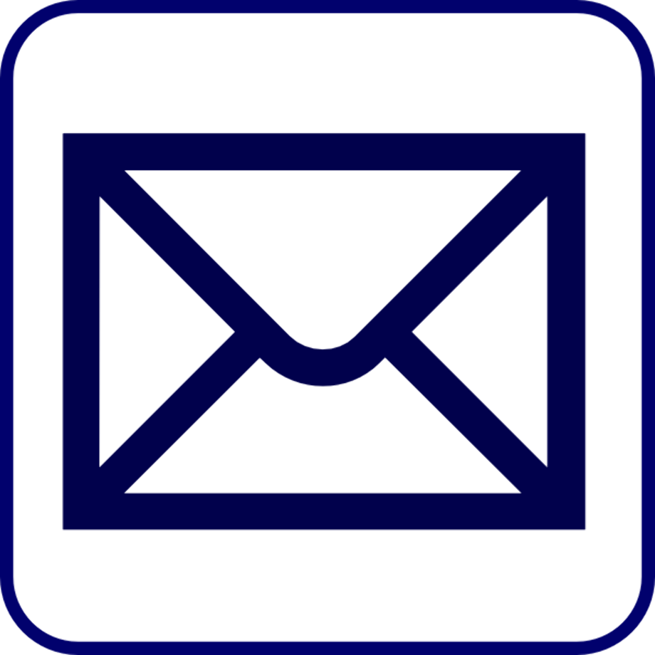 email clipart blue