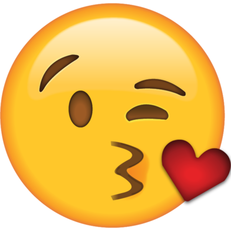 emoji clipart kiss