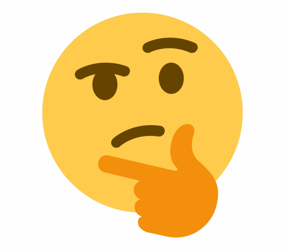 thinking emoji transparent neutral face