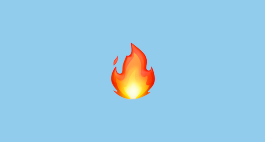 fire emoji transparent ios 10