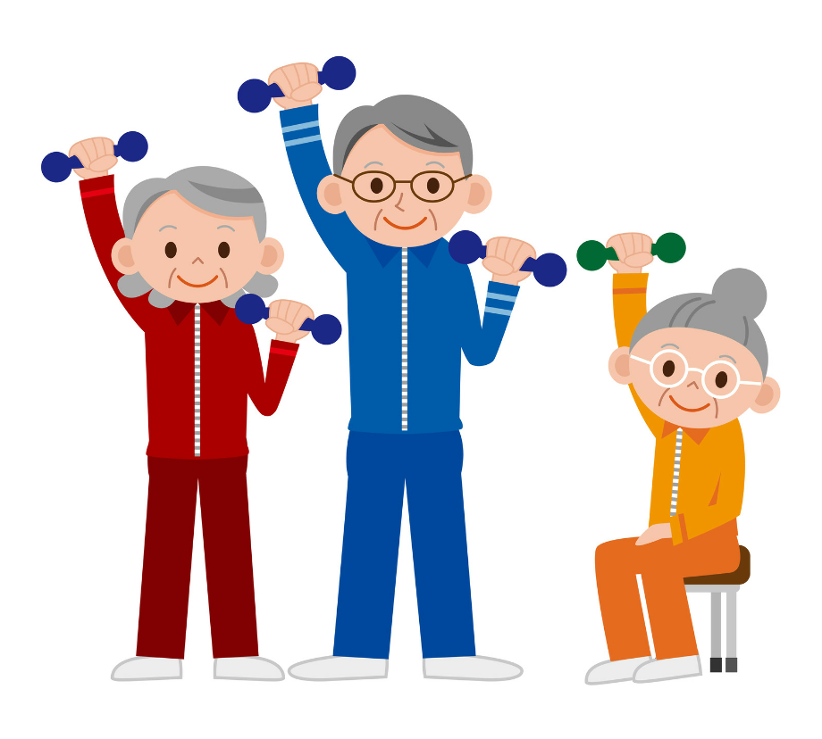 exercise clipart elderly