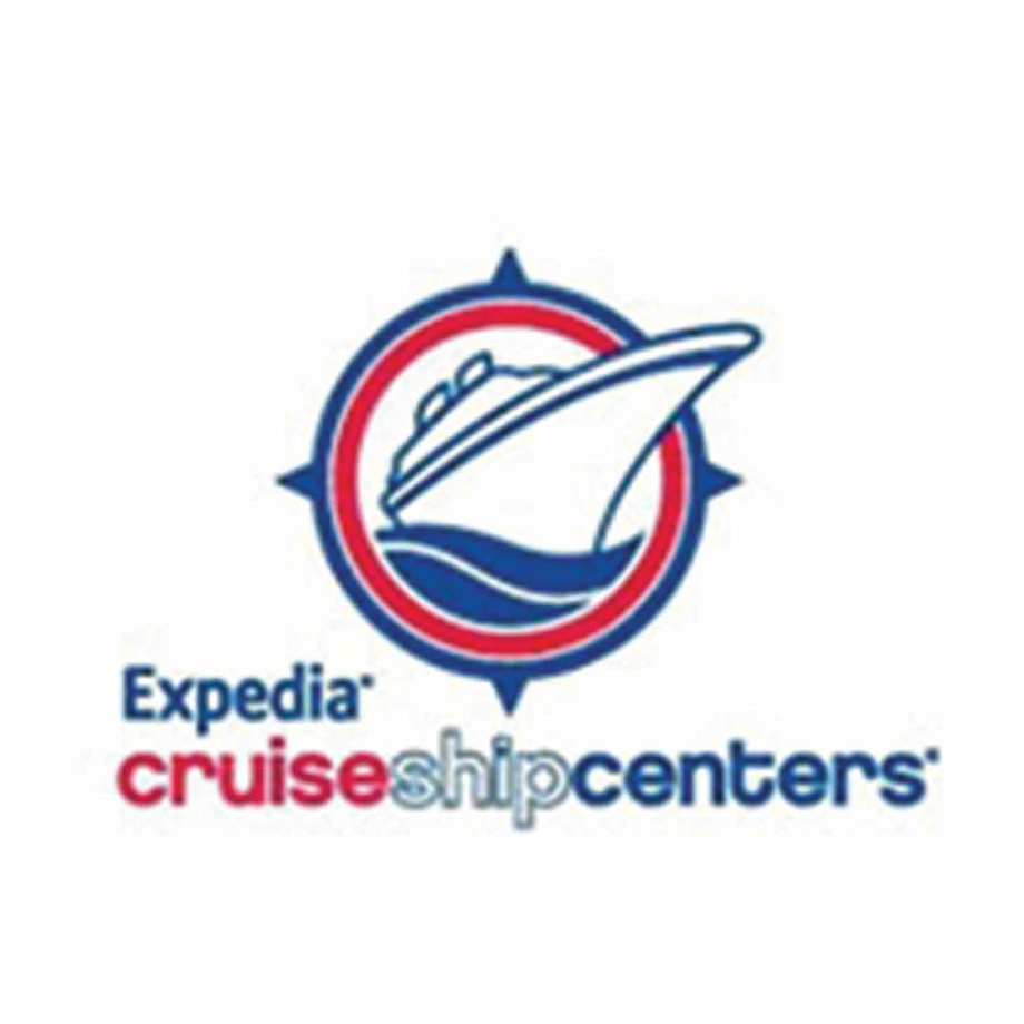 Expedia logo cruise ship