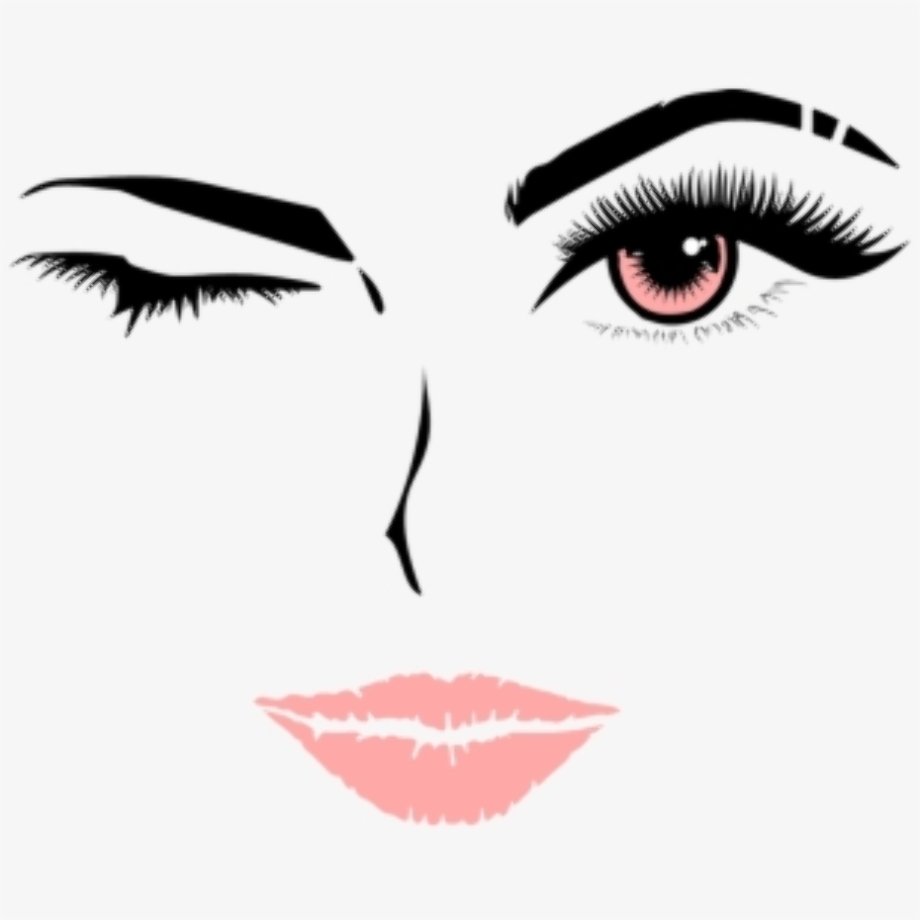 Download High Quality eyelash clipart silhouette
