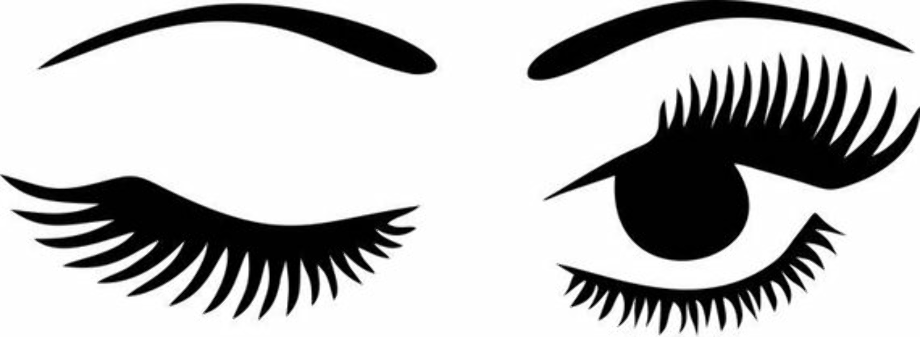 eyelash clipart wink