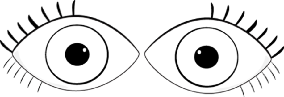 eye clipart black and white