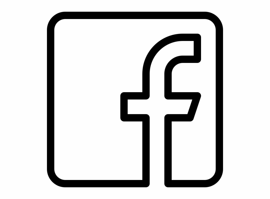 facebook logo png transparent background outline