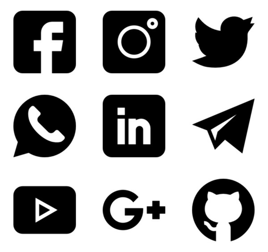 facebook instagram logo stencil