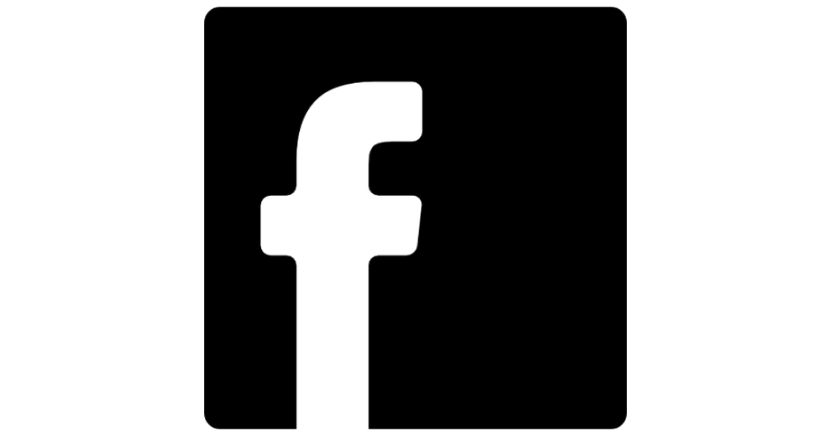facebook logo white icon