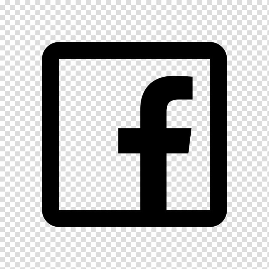 facebook logo white transparent background