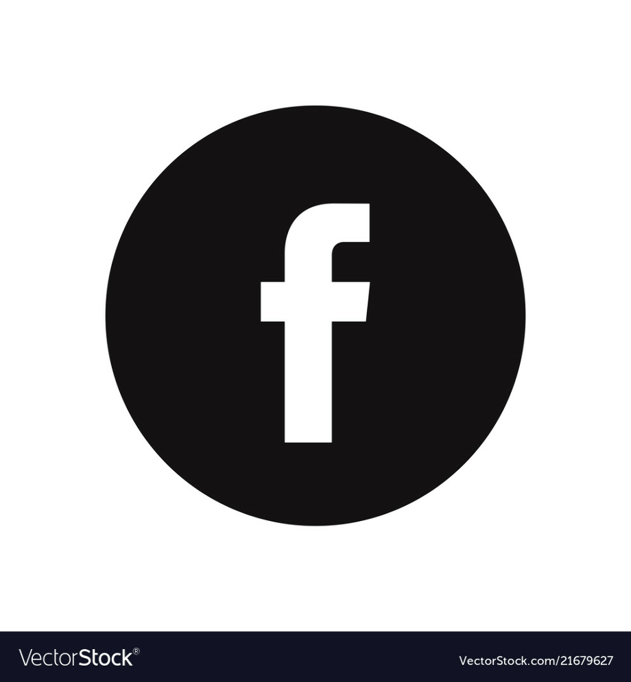 facebook logo white vector