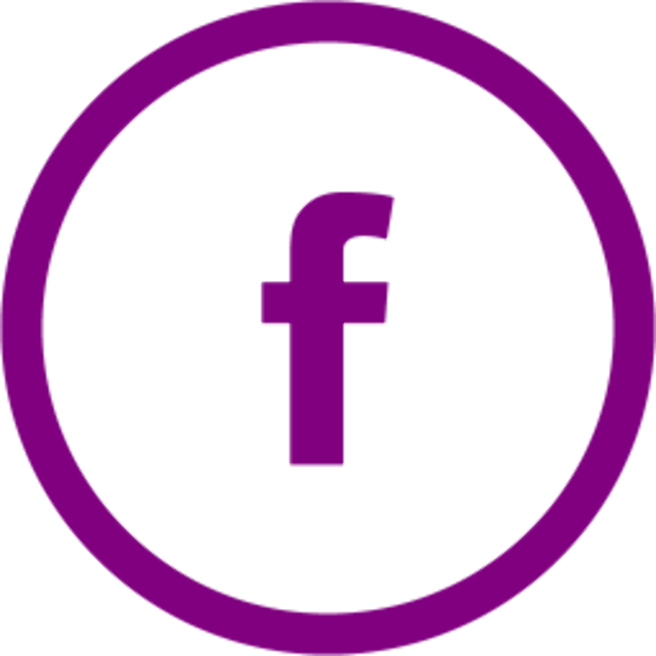 facebook icon transparent purple