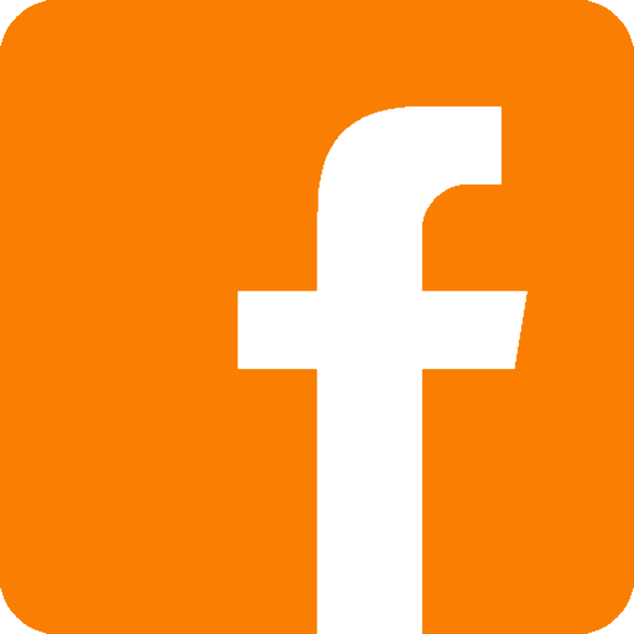 facebook icon transparent orange