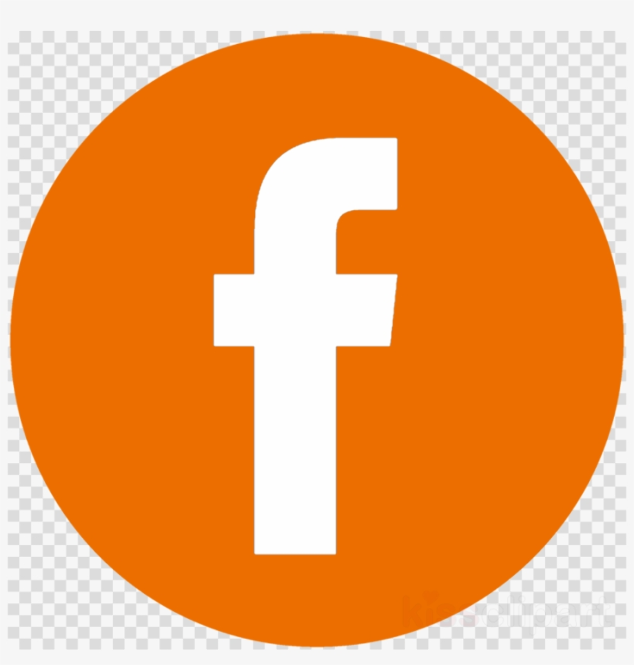 facebook logo transparent orange