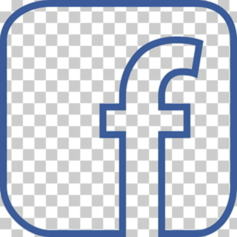 facebook transparent logo outline