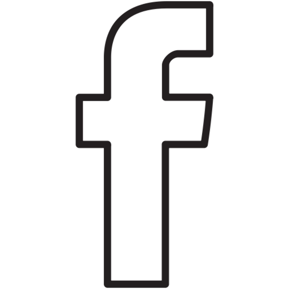 Facebook logo black and white vector - salonose