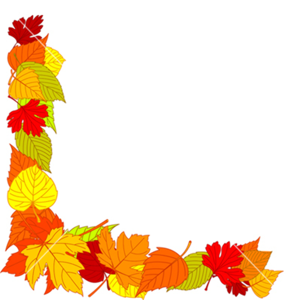 fall leaves clipart boarder