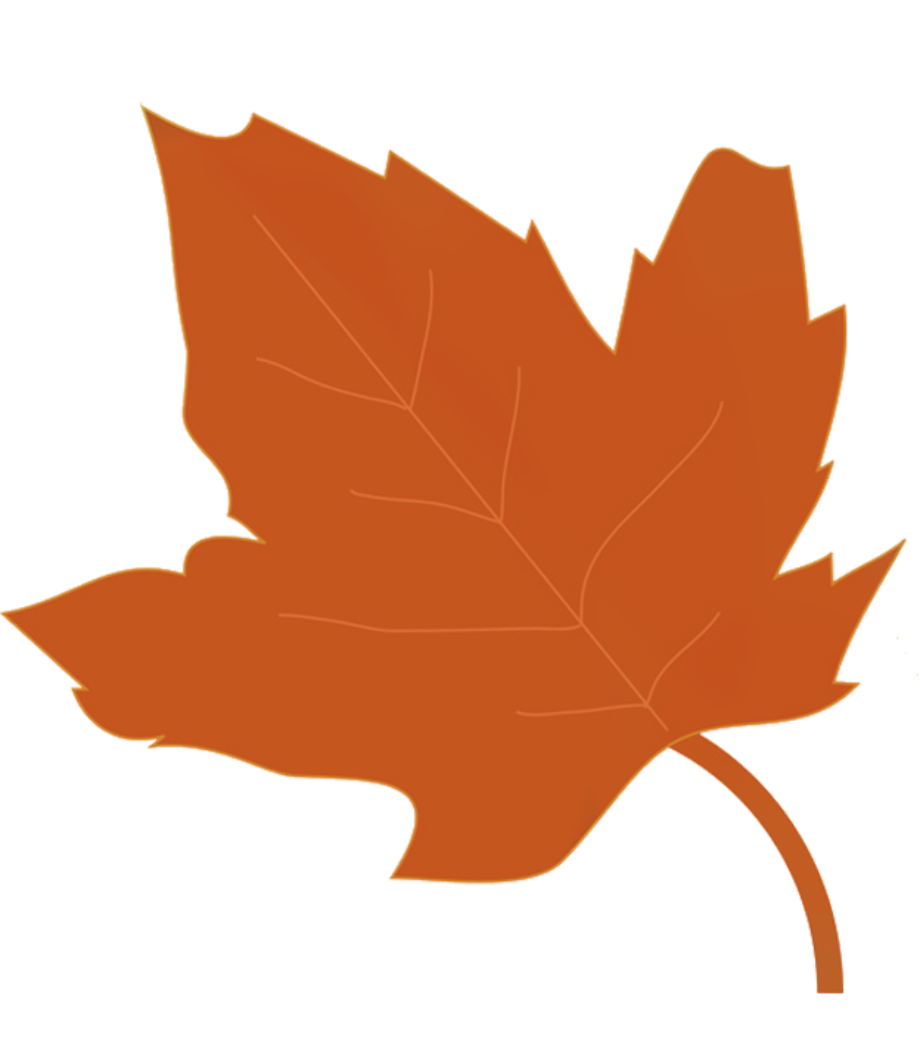 fall leaves clipart orange