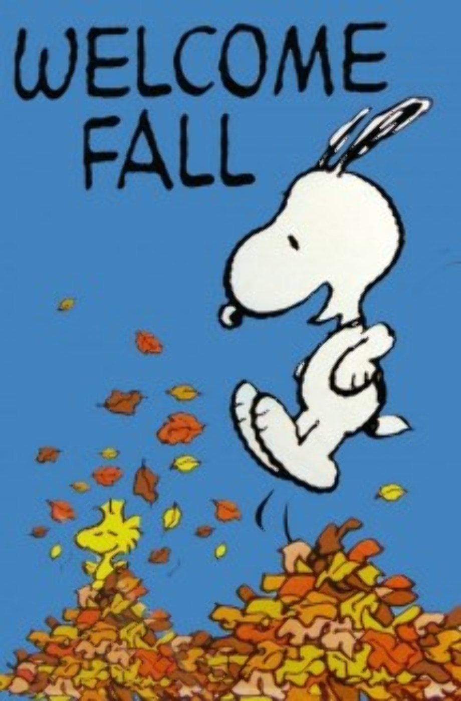 fall clipart snoopy