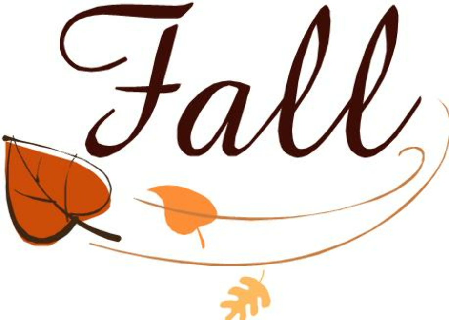fall clipart word