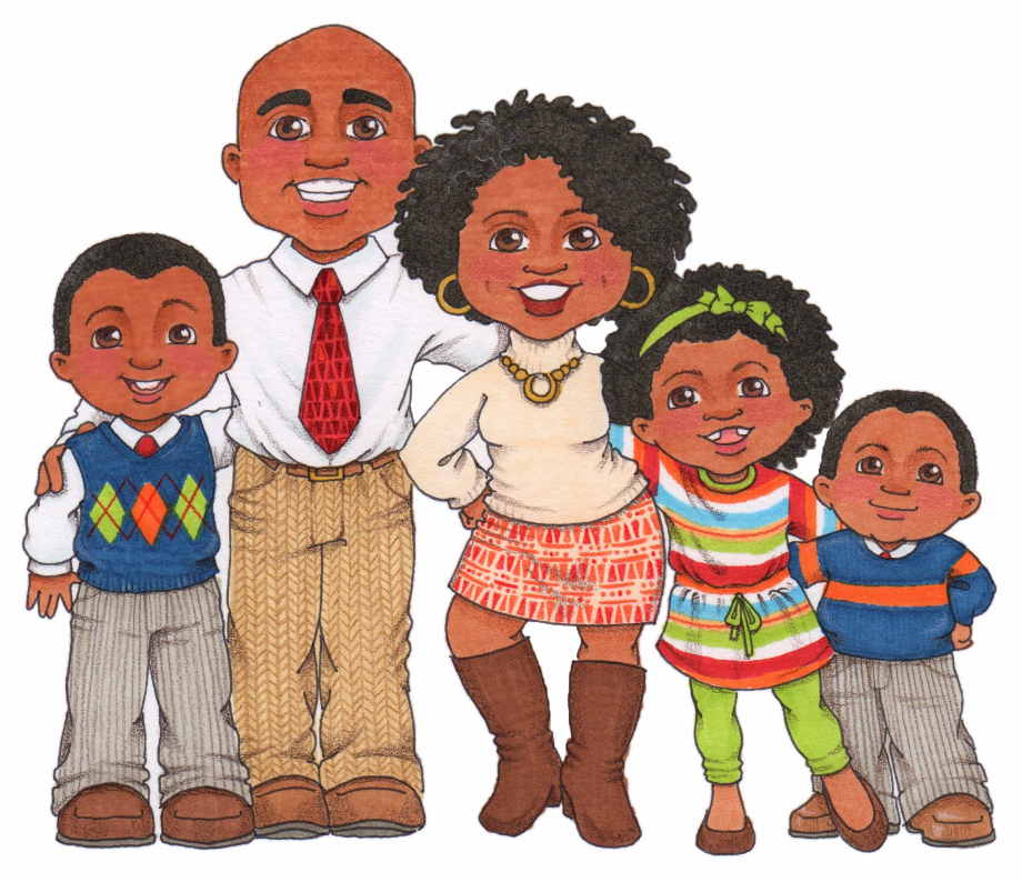 family clipart multicultural