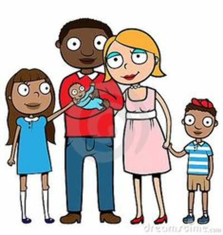 family clipart diverse