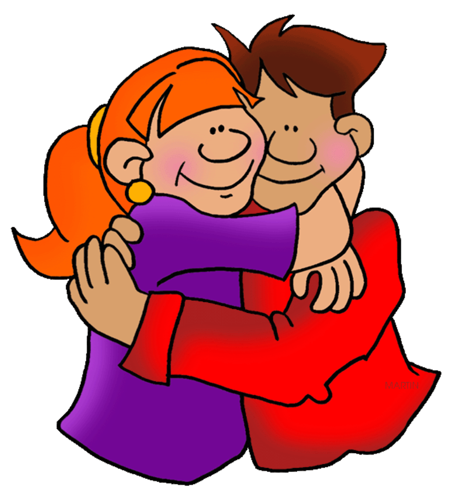 friends clipart hugging