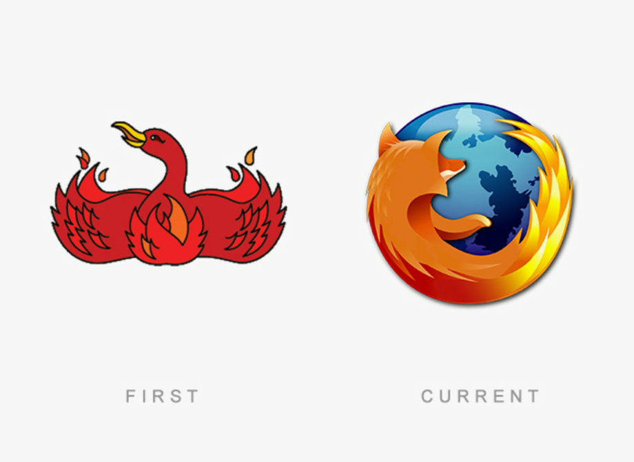 famous logo before and after